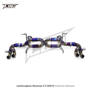 Scarico Catback <span class=keywords><strong>blu</strong></span> bruciato personalizzato per Lamborghini Huracan 5.2 LP580/LP610 tubo di scarico 2014-2023 - Product Image 2