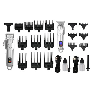 Trimmer Cordless con scatola regalo di lusso in metallo superficie 1200mAh grande batteria a basso rumore per gli uomini <span class=keywords><strong>capelli</strong></span> <span class=keywords><strong>e</strong></span> <span class=keywords><strong>barba</strong></span> - Product Image 3