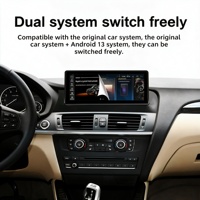 Radio para Auto con Android 14 para BMW X3 F25/X4 F26 NBT, 4+64GB, CarPlay y Android Auto Inalámbricos, DSP, Montaje en el Tablero, Reproductor MP3/MP4