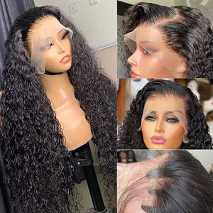 Cheveux brésiliens Remy de qualité supérieure, sans colle, pré-épilés, bouclés crépus, 13x4 pour perruque, couleur naturelle - Product Image 4