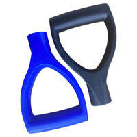 Manche de pioche de type D, tête en plastique épaissie, manche en bois, manche d'outil domestique et agricole, manche de pioche multi-styles long