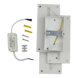 V-TAC VT-712 3000K lampada da parete a LED rettangolare 12W moderna decorativa per interni per camera da letto Hotel da incasso in plastica - Product Image 4