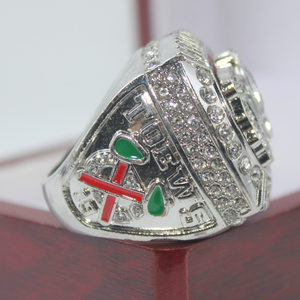 Anillo de Hip Rock del Campeonato de los Chicago Black Hawks <span class=keywords><strong>2013</strong></span>, Personalizado al por Mayor, con Siete Bolas, Unisex, Aleación de Plata 925, Chapado en Plata, con Cristal - Product Image 2