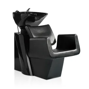 Çin tedarikçisi siyah şampuan salon lavabo havzası sandalye