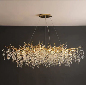 Lampadario Moderno a LED <span class=keywords><strong>per</strong></span> Hotel, a Sospensione, <span class=keywords><strong>in</strong></span> Alluminio Stampato a Forma di Ramo d'Albero, <span class=keywords><strong>per</strong></span> Soffitti Alti, <span class=keywords><strong>per</strong></span> Arredamento Soggiorno, Grande Lampadario a Sospensione <span class=keywords><strong>in</strong></span> <span class=keywords><strong>Cristallo</strong></span> - Product Image 1