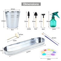 Bricolage de fleurs pour enfants, kit d'outils de culture, peinture et plante, ensemble d'outils de jardin, artisanat, bricoleur