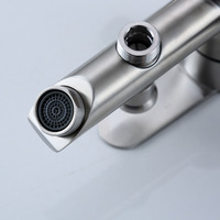 Mitigeur de douche mural en acier inoxydable SUS304, monocommande eau chaude et froide, avec inverseur extractible