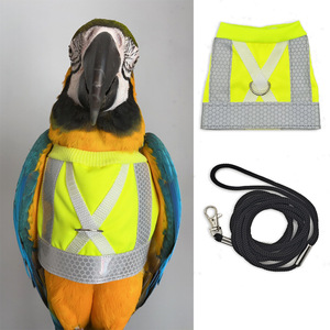 Abbigliamento riflettente per pappagalli, imbracatura per uccelli domestici, pannolino, sacchetto per escrementi, biancheria intima, tuta da volo per piccioni - Product Image 2