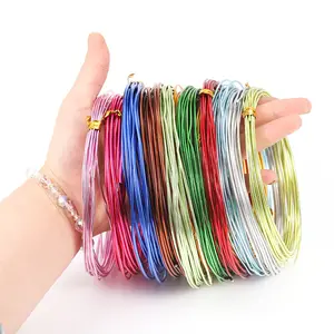 2024 Factory direct supply high quality 0.6mm*10m color aluminum craft wire for diy jewelry