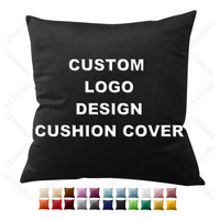Polyester velours personnalisé imprimé Logo 45*45cm taie d'oreiller Sublimation housses de coussin Sublimation blanc taie d'oreiller