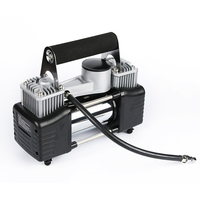 Compresseur d'air multifonction portable 2 cylindres 12V universel pour vélo, voiture, camion, SUV, gonfleur de pneu tout-terrain, pompe gonflable