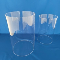 Tube en verre de quartz résistant aux hautes températures, taille personnalisable, silice fondue transparente, pliage/soudage/découpe