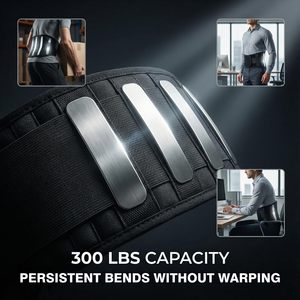 Cinturón <span class=keywords><strong>Lumbar</strong></span> Cómodo y Transpirable de Venta Directa de Fábrica, Soporte Elástico para la Espalda, Ideal para Correr, Conducir y Estar Sentado por Largos Periodos - Product Image 3