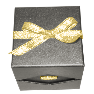 Cajas de Regalo para Joyería de Lujo con Logotipo Personalizado, Cinta Dorada y Caja de Anillo de Papel Negro - Product Image 1