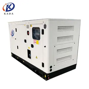 Kada 20kw low noise soundproof diesel generator set with SAE flanges starting motor alternator charger ATS