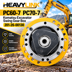 Boîte de vitesses d'orientation pour excavatrice Komatsu PC60-7 PC70-7, réducteur rotatif 201-26-00130 pour engins de construction - Product Image 4