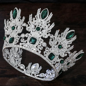 มงกุฎคริสตัลสไตล์บาโรก มงกุฎนางงามจักรวาล ประดับคริสตัล มงกุฎงานประกวด มงกุฎงานพรอม มงกุฎเจ้าสาว เครื่องประดับผม มงกุฎเครื่องประดับ - Product Image 5