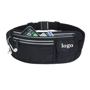Sac banane personnalisé pour femme, noir, pour le jogging, la course, l'entraînement et la gym, utilisable également comme sac à bandoulière - Product Image 1