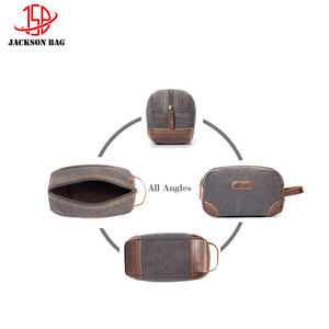 Borsa da Toilette Impermeabile in Poliestere con Cerniera <span class=keywords><strong>per</strong></span> Uomo, Organizer Cosmetico Multifunzione, Kit da Barba, Accessorio Semplice ed Elegante - Product Image 3