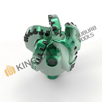 Forets de forage KING SML personnalisés à 5 ailettes BIG FLUSH PDC en Europe pour les formations rocheuses dures et abrasives et le forage de puits d'eau