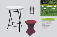 Équipement De plein air Meubles table pliante en plastique 80cm Soufflage Table TG-80H