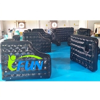 Bunker tactique gonflable étanche avec fixation par crochets pour paintball, tir à l'arc et entraînement d'airsoft