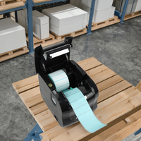 Impresora de Etiquetas de Códigos de Barras Xprinter XP-365B Negra Todo en Uno de 3 Pulgadas para Impresión de Etiquetas y Boletos, Impresora Térmica de Etiquetas