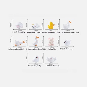 Graziosa piccola pecora grande bambola d'oca graziosa Micro decorazione paesaggistica accessori Mini ornamento - Product Image 6