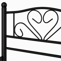 Lit double en métal moderne de qualité, lit plateforme en métal robuste pour chambre à coucher, maison, hôtel, montage facile, mobilier moderne pour la maison