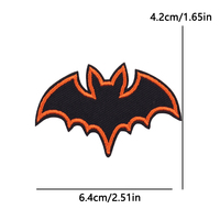 Patchs brodés effrayants d'Halloween à thermocoller, motifs citrouille, chauve-souris, fantôme, pour vêtements, sacs à dos, chapeaux, décoration DIY, vente en gros