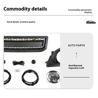 Kit de carrosserie rétro YBJ pour Land Cruiser Prado FJ120 LC120 2002-2009 calandre avant et accessoires de pièces de carrosserie de phare Led