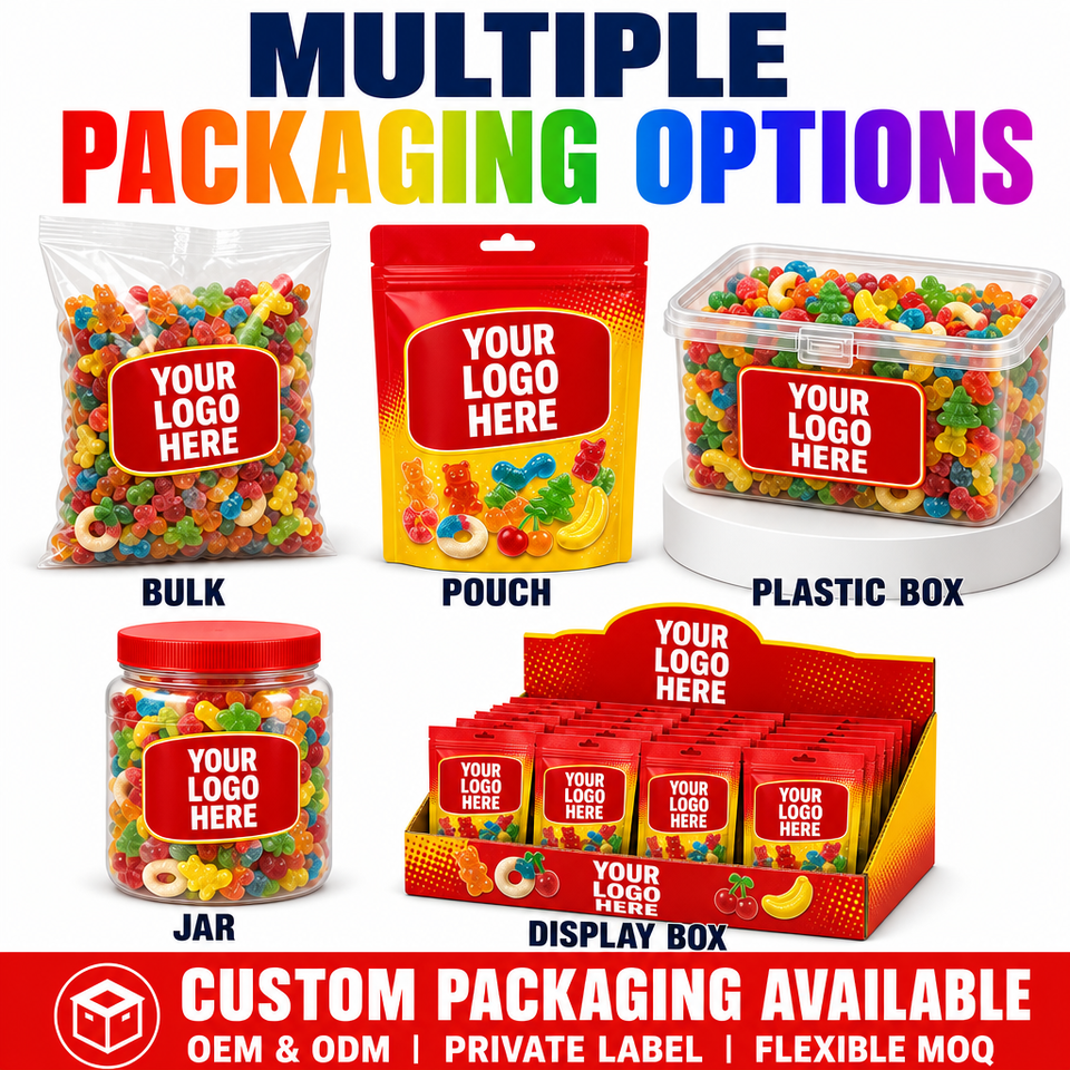 Factory Wholesale Sour Sugar Coated Fruit Ring Gummy Candy Ring Shape ...