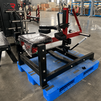 Máquina de Elevación de Pantorrillas Sentado con Carga de Discos para Solúes y Gastrocnemios, Entrenador de Fuerza para Piernas Bajas para Gimnasios y Clubes de Fitness