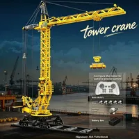 Nuevo Kit de Construcción de Grúa Torre RC con Control Remoto, Rompecabezas Modular de Ingeniería para Adultos, Regalo, 2524 Piezas, Juego de Bloques de Construcción
