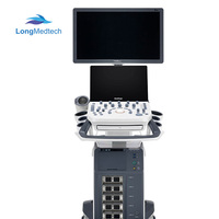 Ecógrafo a Color Sonoscape P25 4D con Carro, Monitor LED a Color de Alta Resolución de 21.5 Pulgadas, Imágenes de Elastografía por Compresión