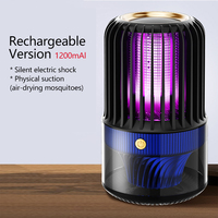 Machine anti-moustiques rechargeable à batterie lithium haute capacité V15 pour usage intérieur/extérieur, lumière ambiante, lampe UV, 11 kW, 220 V