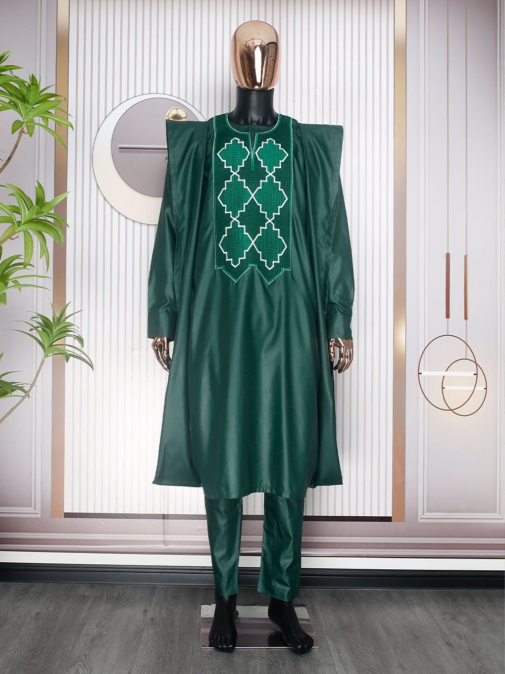 H D African Clothes for Men Traditional Agbada PCS Set Robe for Wedding  Attire