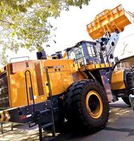 Frontlader LW1200KN Baumaschine für Hafen- und Lagerarbeiten zur Stapelung von Schüttgütern