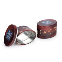 Emballage de boîtes en métal d'usine Petite boîte à bonbons à thé empilable multicouche personnalisée pour grains de café Boîtes ovales en boîtes de chocolat avec couvercle