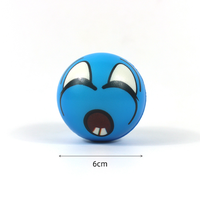 Ballon anti-stress en PU de 6,3 cm avec expression de dessin animé