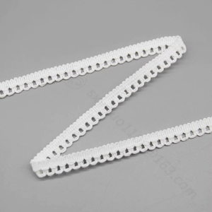 Bordure en dentelle soluble dans l'eau de 0,8 cm <span class=keywords><strong>pour</strong></span> les ourlets, les encolures, les voiles, les jupes Lolita, la lingerie et la décoration artisanale - Product Image 4