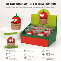 Jouet sensoriel tomate à yeux qui sortent pour enfants, jouet anti-stress à presser, jouet éducatif, nouveauté, coffret cadeau