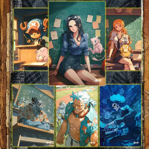 Póster <span class=keywords><strong>de</strong></span> <span class=keywords><strong>One</strong></span> <span class=keywords><strong>Piece</strong></span> y Pokémon, Tarjeta Coleccionable, Pikachu, Luffy, Caja Misteriosa, Figura <span class=keywords><strong>de</strong></span> Acción, Venta al Por Mayor para Tiendas Otaku - Product Image 6