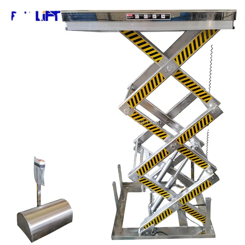 Cheap Hydraulic Lifting Platform 304 Steel Scissor Lifters with Custom Size