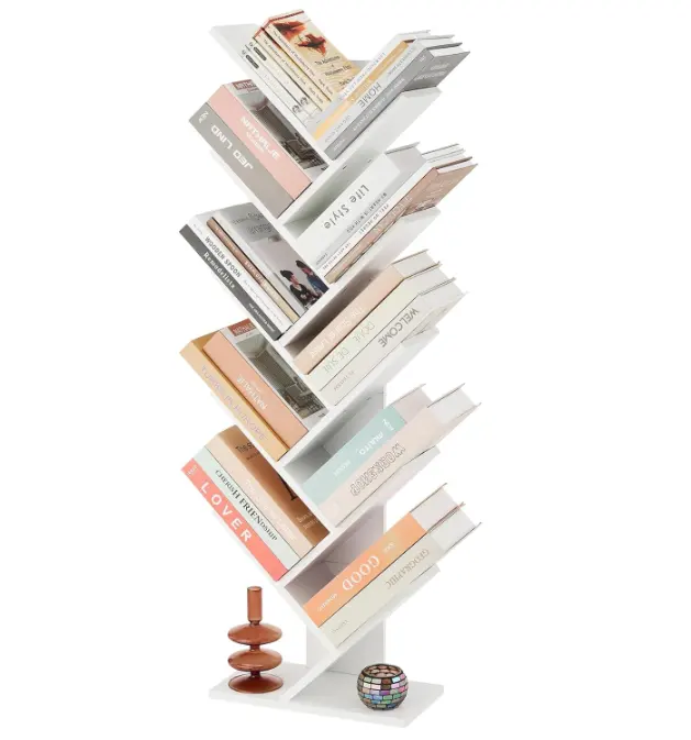 10 Tier Tree Bookshelf Free Standing Tree Bookcase