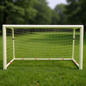 Barret Pair Aluminium <b>Mini</b> Football <b>Goals</b> 1.8x1.2m 80mm Pipe Foldable Rear Structure With Nets And Pegs Included - Product Image 3