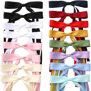 Ngọt Ngào Bowknot kẹp tóc dễ thương phụ nữ tóc Phụ kiện cô gái <span class=keywords><strong>Ribbon</strong></span> tóc Clip - Product Image 3