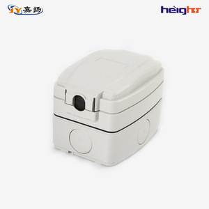 ปลั๊กไฟกันน้ำกลางแจ้ง TC318 มาตรฐานยุโรป IP66 ปลั๊กติดผนัง 1 ช่อง วัสดุ ABS 230V - Product Image 3