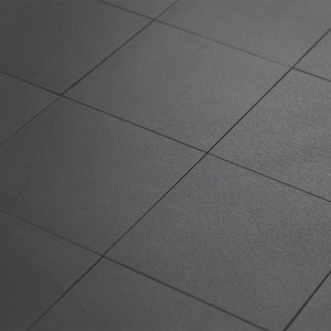 Carrelage noir du Québec 9,5x9,5 cm, finition mate, bord micro-biseauté, épaisseur 8 mm - Product Image 5