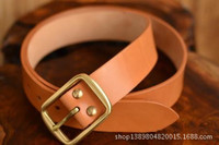 Nouvelle ceinture décontractée pour homme en cuivre pur, faite à la main, avec boucle à ardillon